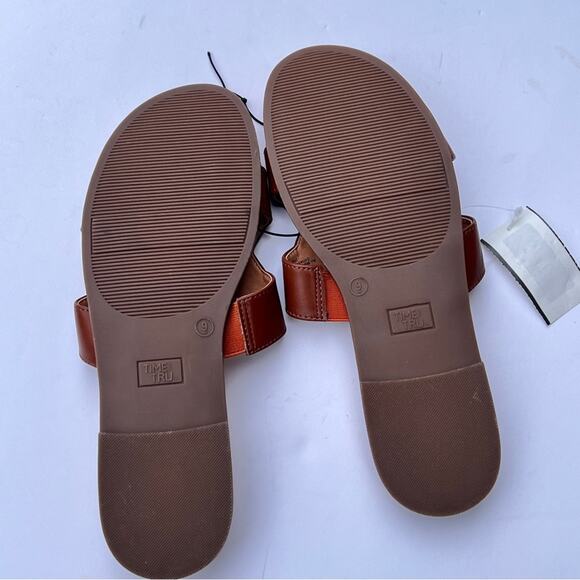 Time and Tru Women's Slip On Low Heel Sandals NWT Sz 9 - Picture 7 of 8